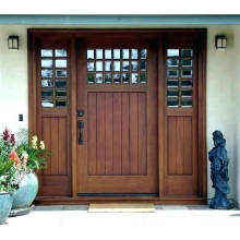 Luxury modern house villa main entrance entry wood glass door with side lite design